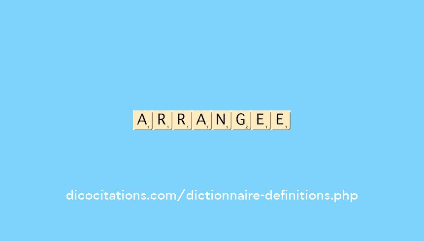 arrangee arrangee