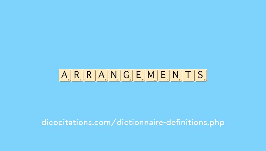 arrangements arrangements