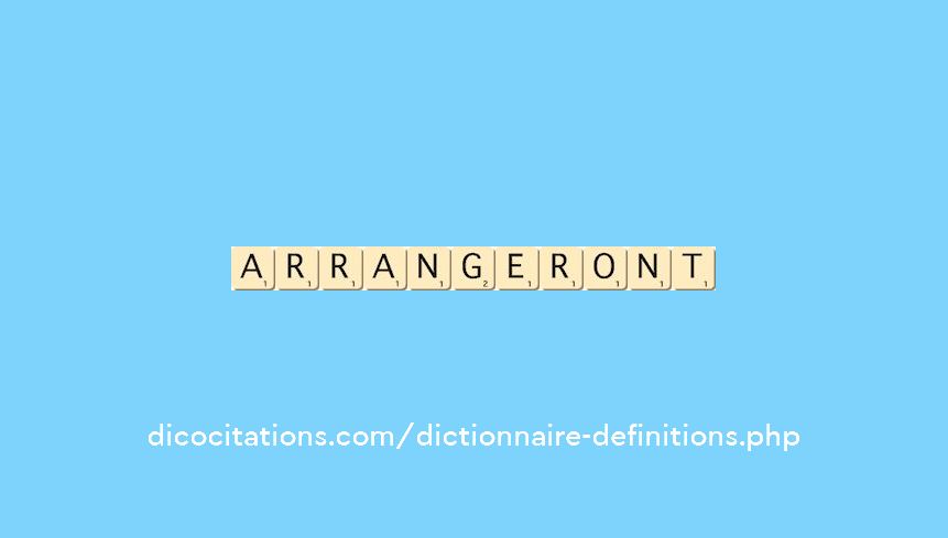 arrangeront arrangeront