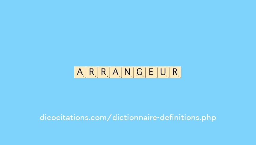 arrangeur arrangeur