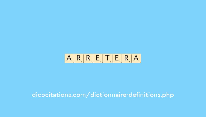 arretera arretera