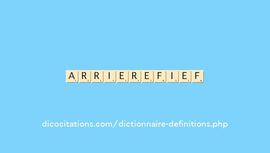 arriere-fief