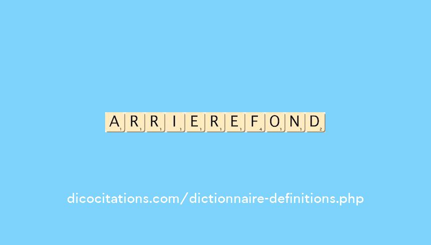 arriere-fond