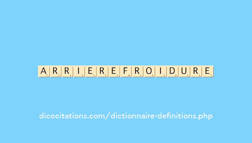arriere-froidure