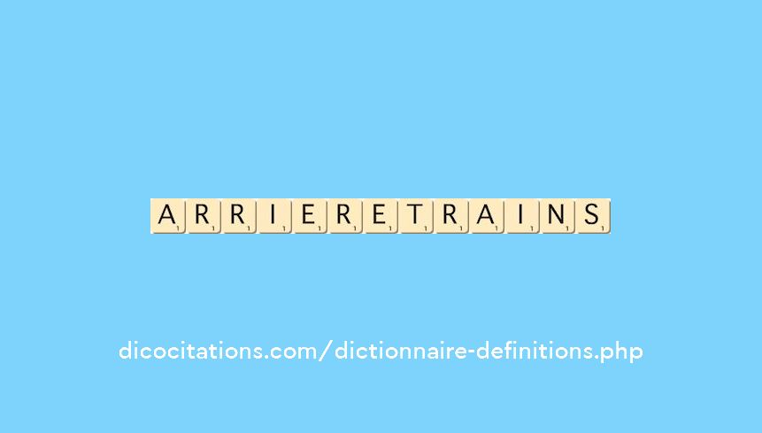 arriere-trains arriere-trains