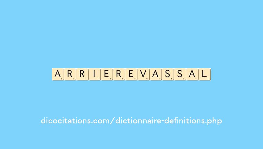 arriere-vassal