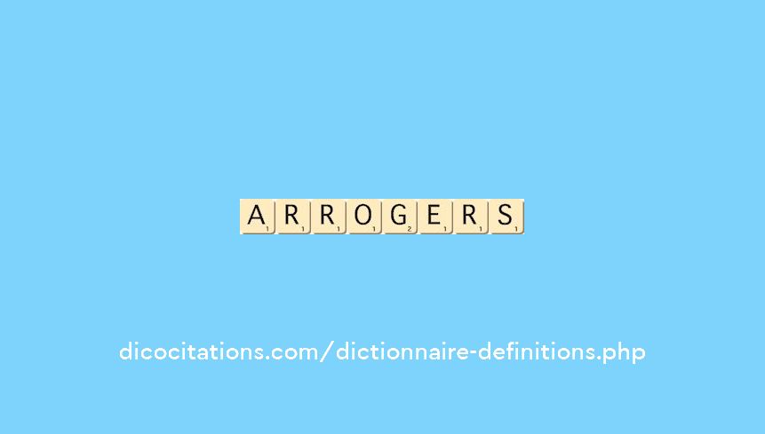 arroger--s--