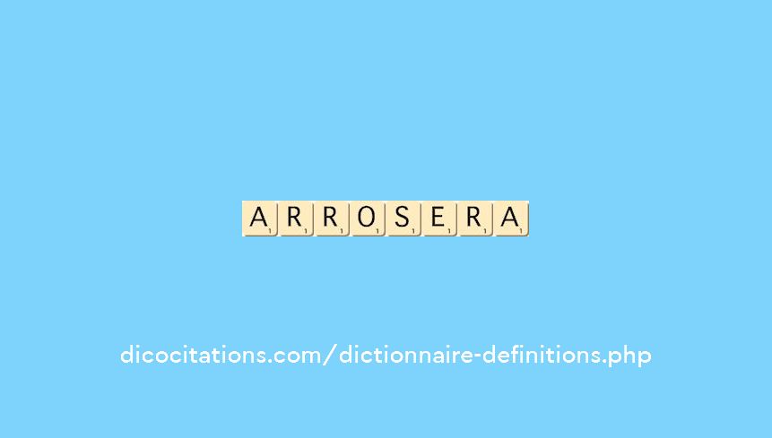 arrosera arrosera