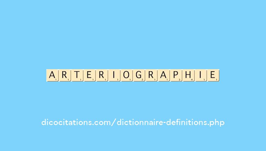 arteriographie