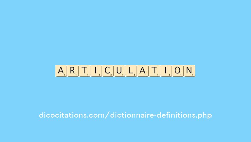 articulation