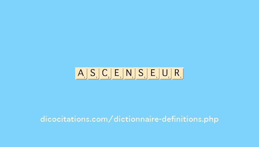 ascenseur ascenseur