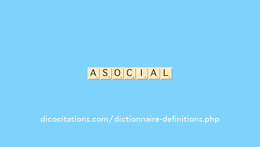 asocial asocial