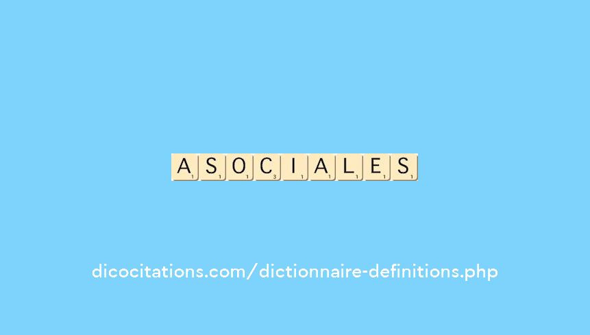 asociales asociales