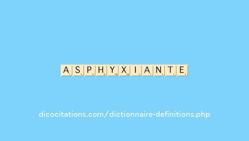asphyxiante asphyxiante