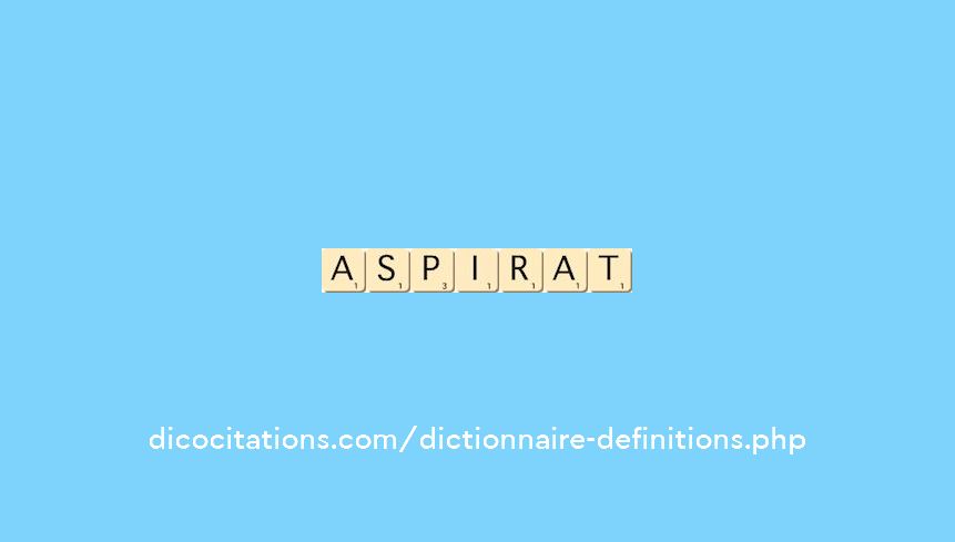 aspirat aspirat