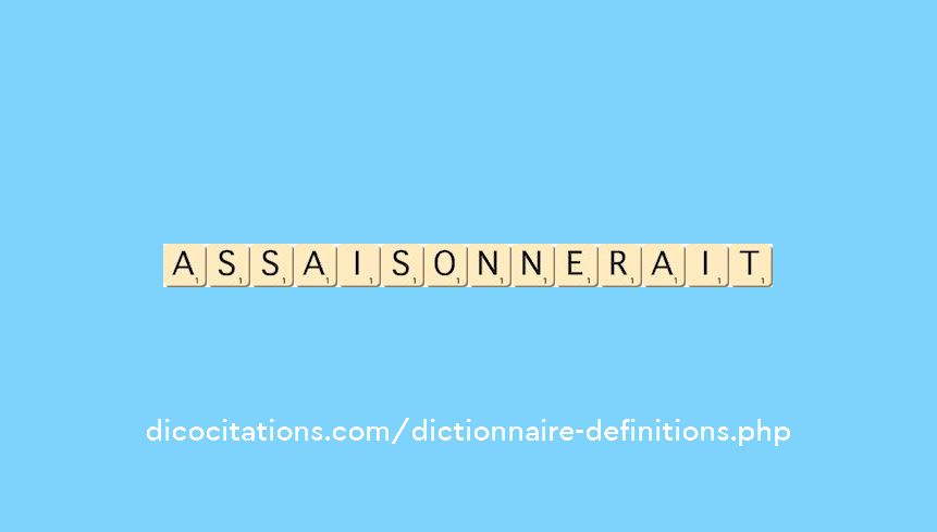 assaisonnerait assaisonnerait
