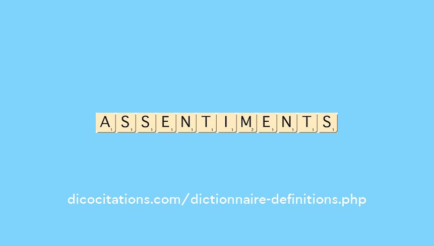 assentiments assentiments