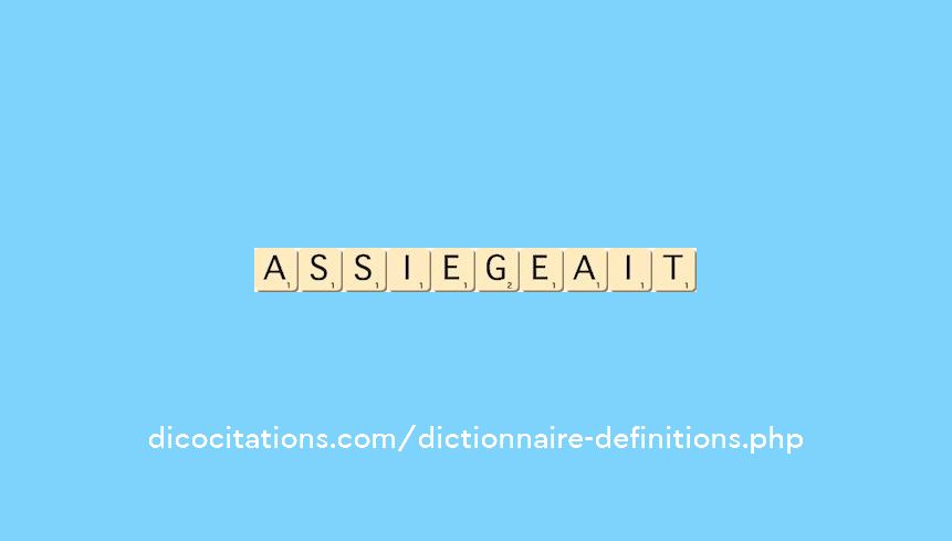 assiegeait assiegeait