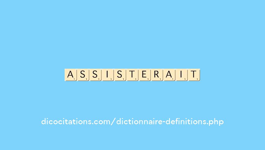 assisterait assisterait