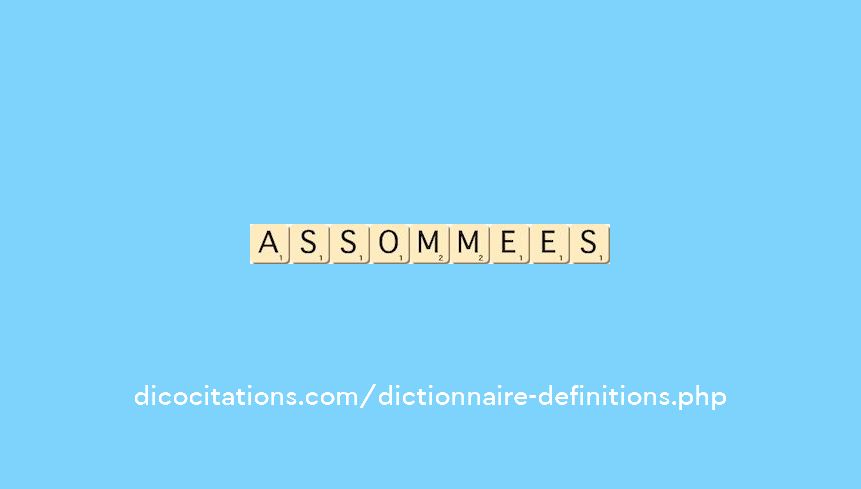 assommees assommees