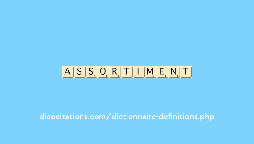 assortiment assortiment