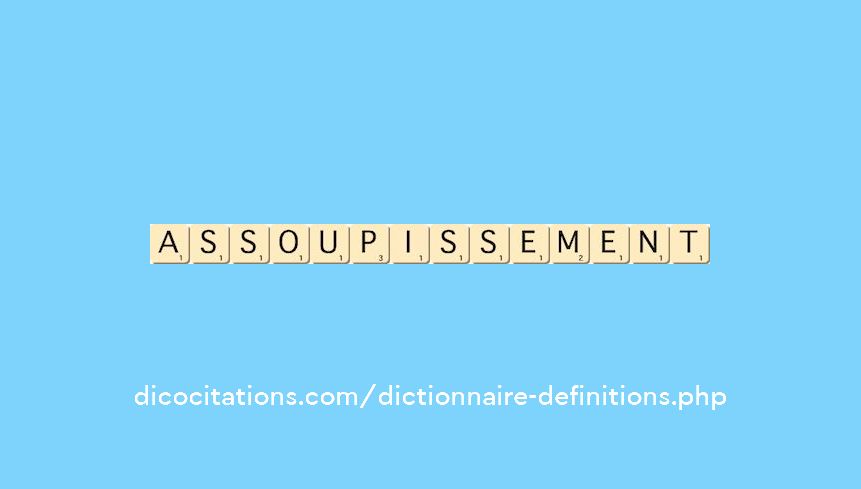 assoupissement assoupissement