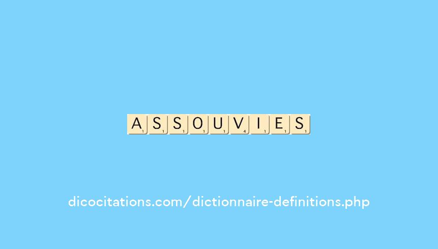 assouvies assouvies