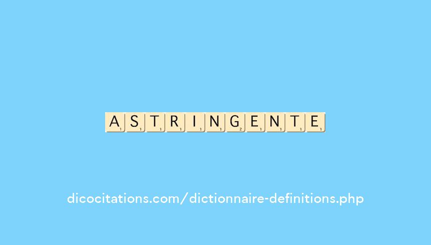 astringente astringente