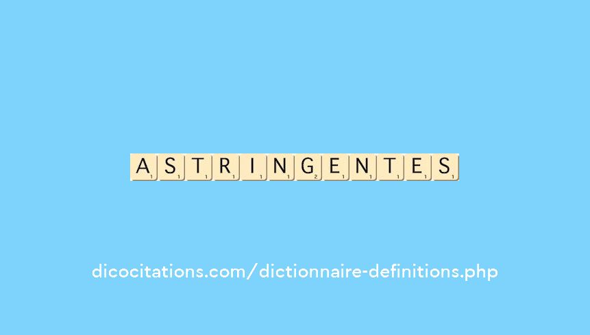 astringentes astringentes