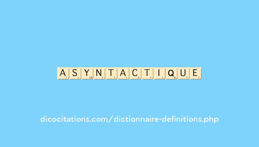 asyntactique