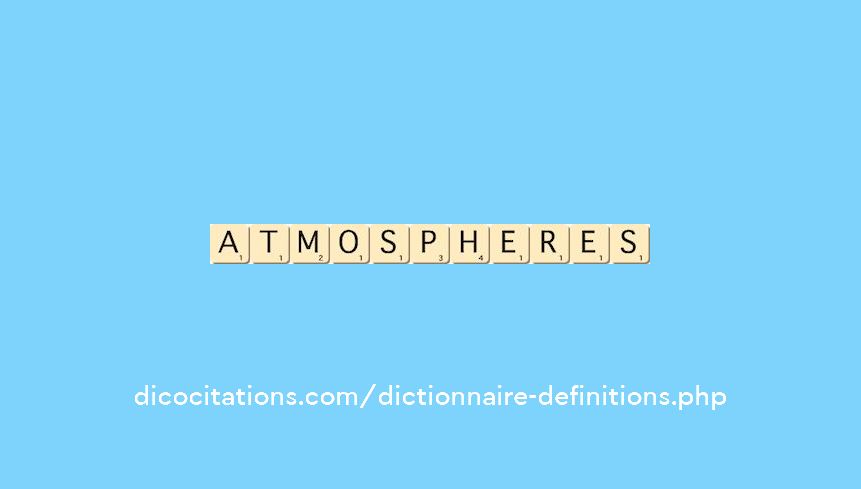 atmospheres atmospheres