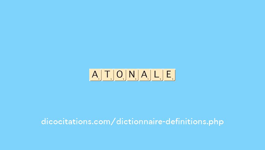 atonale atonale