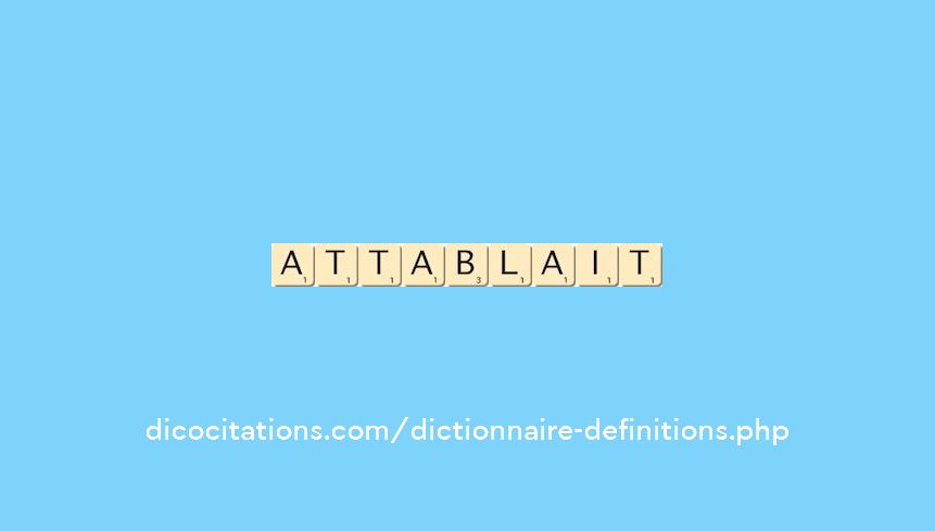 attablait attablait