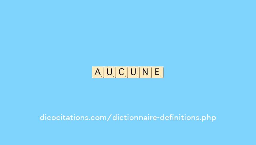 aucune