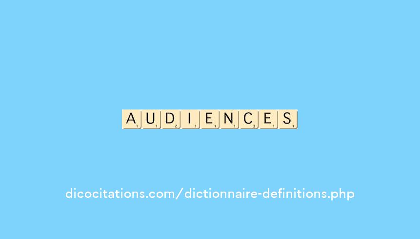 audiences audiences
