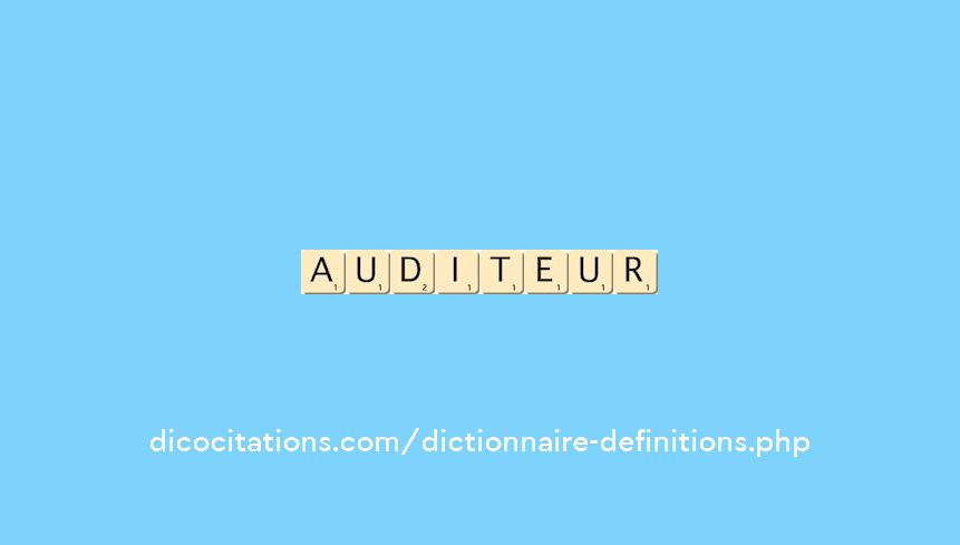 auditeur auditeur