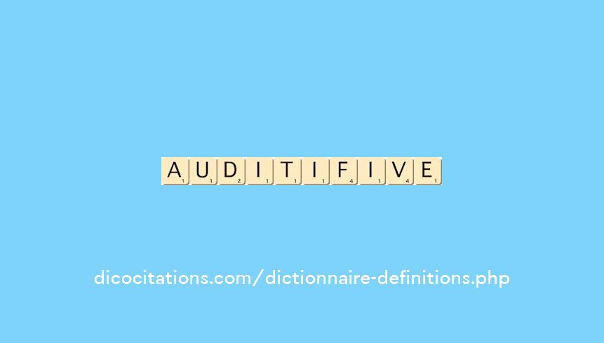 auditif--ive