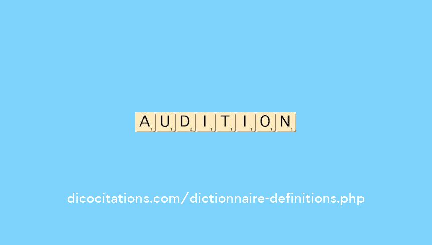audition