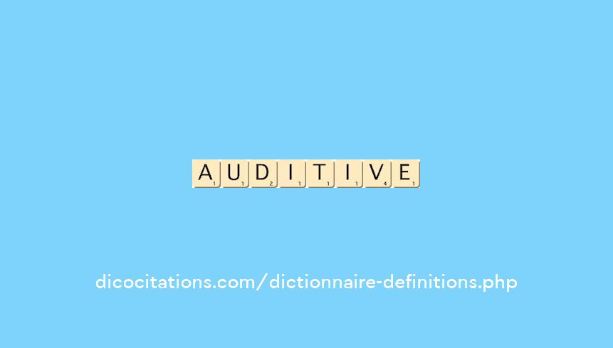 auditive auditive