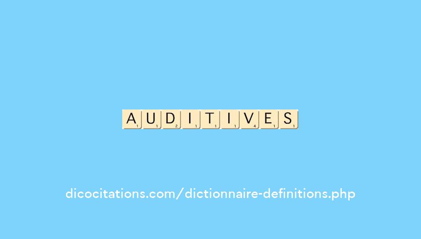 auditives auditives