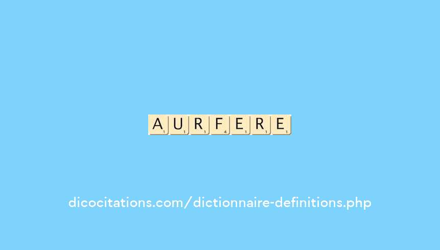 aurifere aurifere