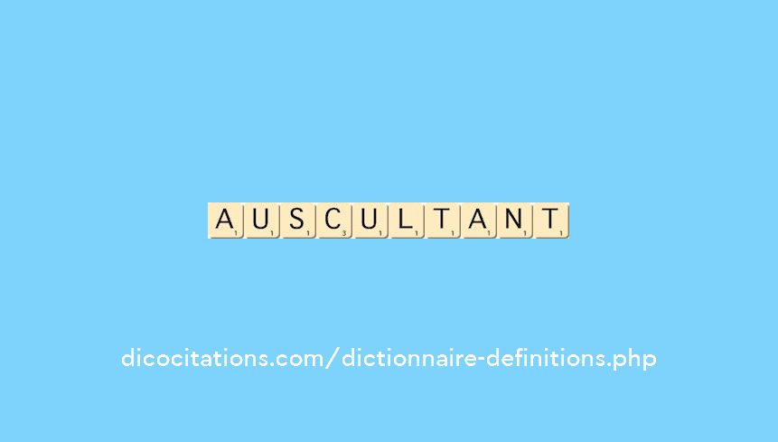 auscultant auscultant