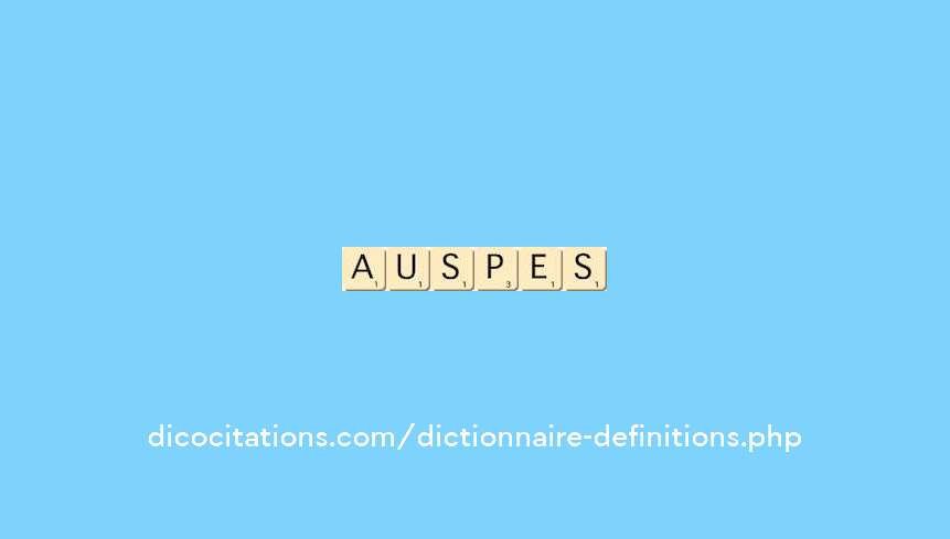 auspices auspices