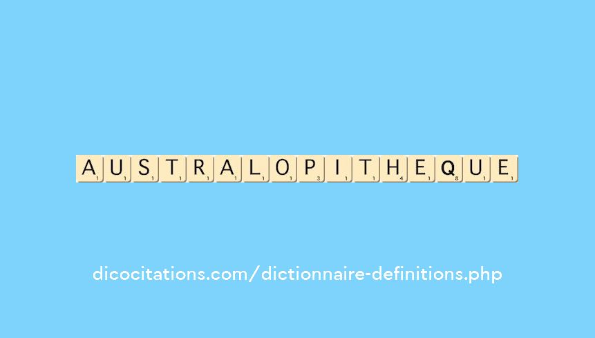 australopitheque australopitheque