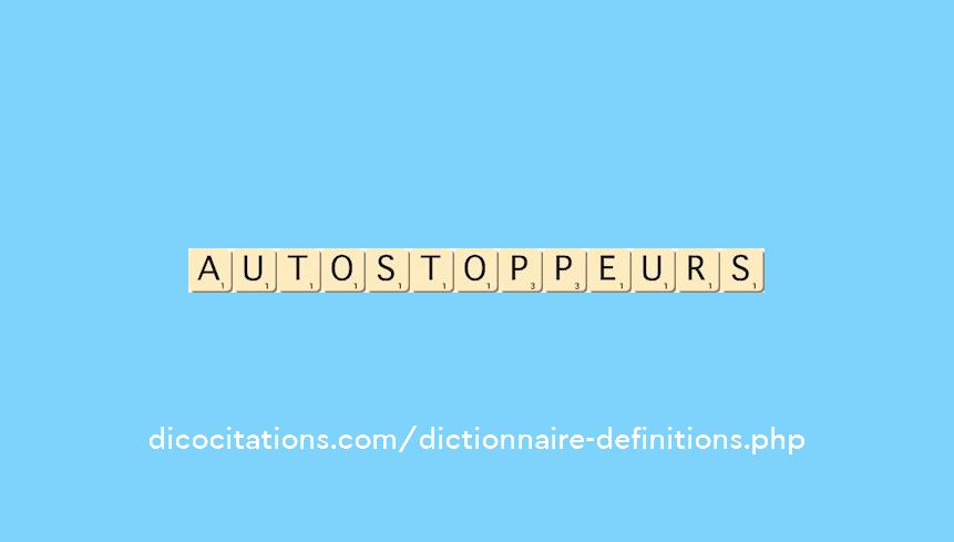auto-stoppeurs auto-stoppeurs