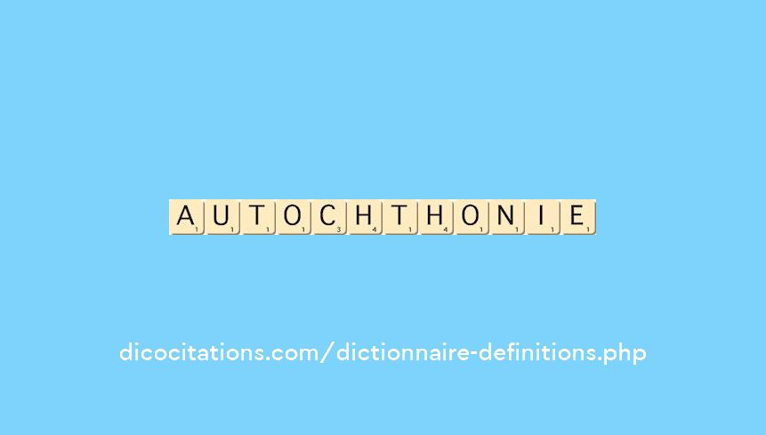 autochthonie