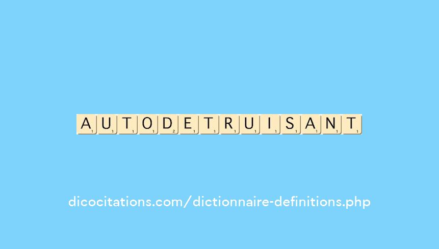 autodetruisant autodetruisant