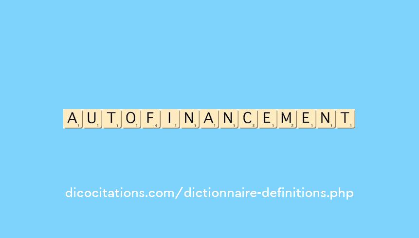 autofinancement autofinancement