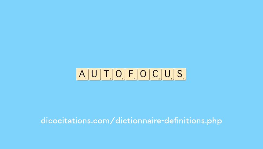 autofocus