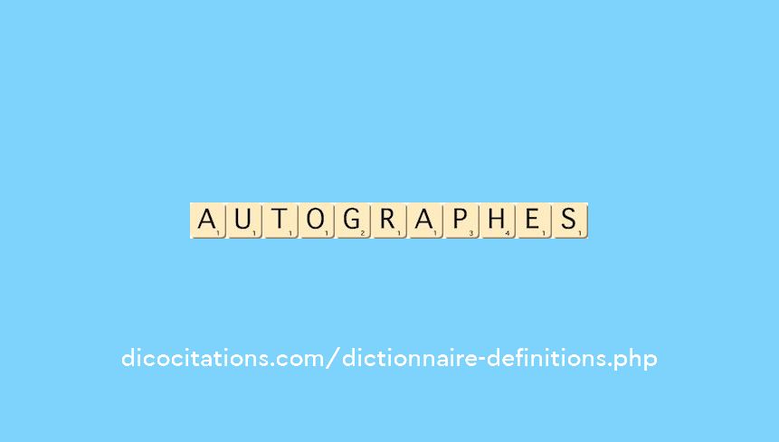 autographes autographes